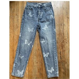 PacSun Eco Butterfly Ultra High Waisted Slim Fit Jeans - size 24